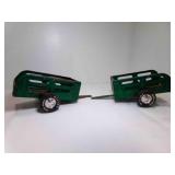 2 Nylint Green Metal Muscle Trailers