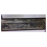 Wood Framed Panoramic Photograph of Camp Lee, VA