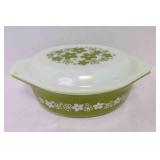 Spring Blossom Crazy Daisies Green/White Pyrex