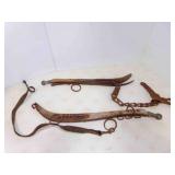 OLD Pair of wood Horse Ox Mule Hames has 2 AJAX