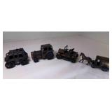 4 Die Cast Metal Pencil Sharpeners - Stagecoach
