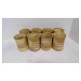 8 Dessert Gold Frankoma Pottery C3 Mug