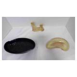 Frankoma Pottery Double Candle Holder, Frankoma