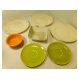 3 Off White Plates Scratches (no markings), Dirty