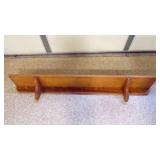 Unfinished wood Hanging Wall Shelf