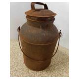 Vintage Milk Can - 19" Tall Rusty/Holes Rustic
