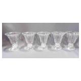 5 Libbey Ice Cream/Parfait/Sundae Glasses