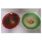 Faux Woo Decorative Bowl & Salem China Floral
