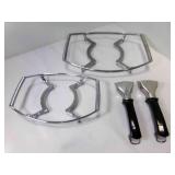2 Vintage Corning Ware Metal Casserole Holders