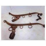OLD Pair of Metal Horse Ox Mule Hames - US Hame Co