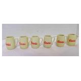 6 1ï¿½" Miniature Ceramic Coors Beer Mugs