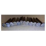 12 Vintage Railroad Date Nails - 