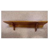 Finished wood Hanging Wall Shelf