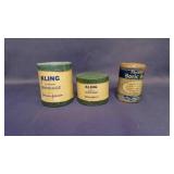 2 EMPTY Containers of Johnson & Johnson Kling