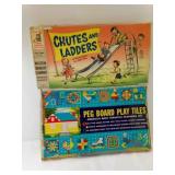 1956 Milton Bradley Chutes & Ladders Board Game