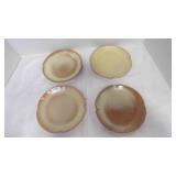 4 Desert Gold Frankoma Pottery 5G-Salad Plates