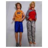 2 1968 Matel Ken Dolls w/Genuine Barbie Clothes