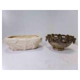 McCoy Center Piece Pottery Planter Berries & Leaf
