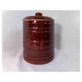 Marcrest Oven Proof Stoneware Cookie Jar Chips