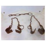2 Pair of Cow Kickers & Piece of Horse Tack?