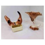 Rymes Ceramics Cornucopia Pinecone Design & Gold
