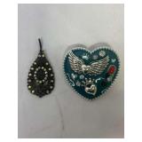 2 Necklace Pendants - No Markings
