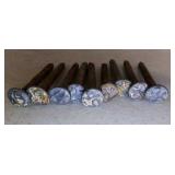 10 Vintage Railroad Date Nails - 