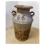 Vintage Milk Can - 24" Tall Rusty/Holes Rustic