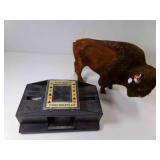 Bison Figurine - Bit Damaged (SEE PICS)