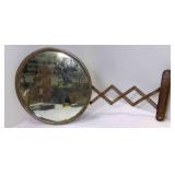 Antique Wall Mount Retractable Beveled Glass