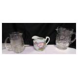Libbey Pint Glass Pitcher, Anchor Hocking Star Of