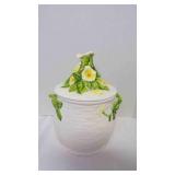 Geo Z. Lefton Rustic Daisy Cookie or Biscuit Jar