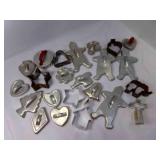 23 Vintage Cookie Cutters Some With Rust