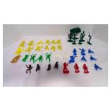 Cowboy & Indian Plastic Figurines, Plastic Tree