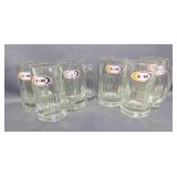 6 A&W Root Beer Large Heavy Glass Mug W/A&W