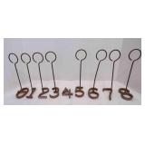 Aluminum Numbers 0-8 Use To Mark Cattle