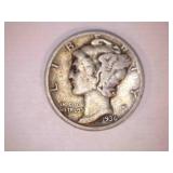1936 Silver Mercury Dime