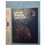 Whitman Coin Folder; Liberty Walking Half Dollars