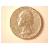 1955 Silver Washington Quarter