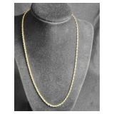 18K Gold 19" necklace