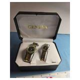 2 Geneva Superior watches in case; Quartz