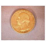 1964-D Silver Washington Quarter