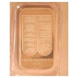 Silver Ten Commandments ingot