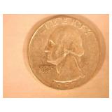 1957-D Silver Washington Quarter