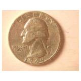 1949 Silver Washington Quarter