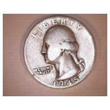 1945-S Silver Washington Quarter