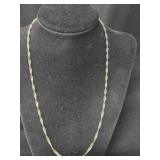 Gold tone chain necklace