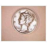 1937-S Silver Mercury Dime
