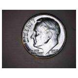1957 Silver Roosevelt Dime