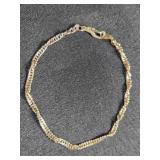 Gold tone bracelet